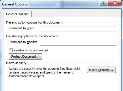 Cách đặt mật khẩu bảo vệ file Word, Excel