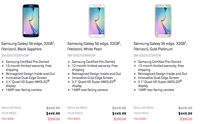 Samsung bắt đầu bán điện thoại tân trang tại Mỹ