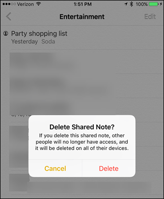 Làm việc nhóm trên ứng dụng Notes của iOS 10