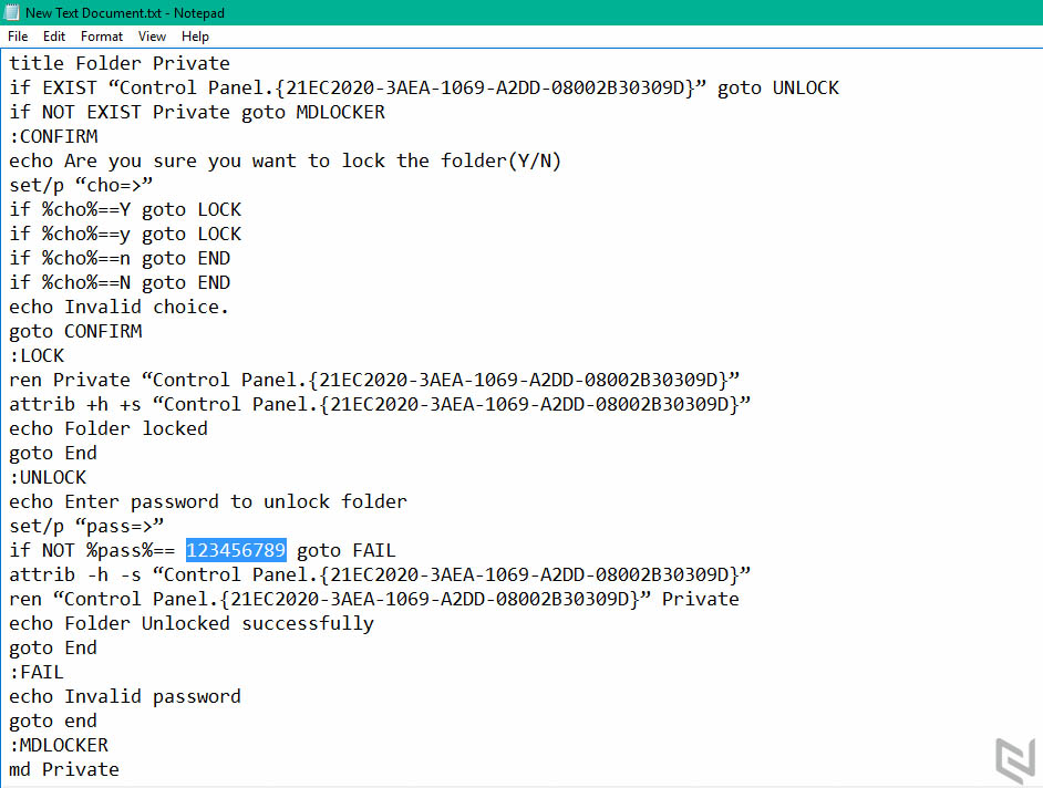 Cách đặt mật khẩu cho thư mục trong máy tính không cần phần mềm