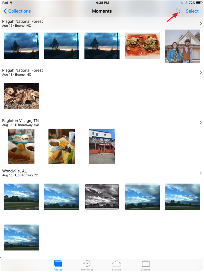 Tìm hình ảnh bằng những đối tượng cụ thể trên iOS 10