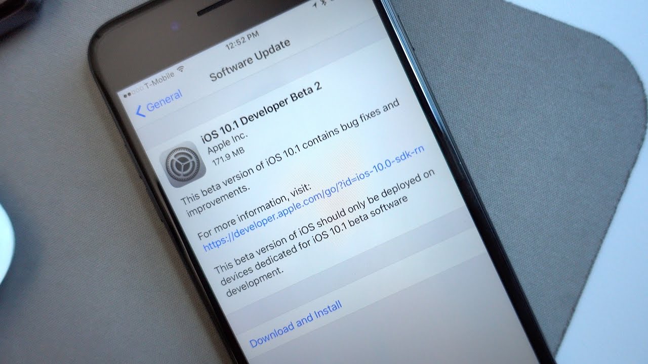 Những cập nhật mới trong phiên bản iOS 10.1 beta 2